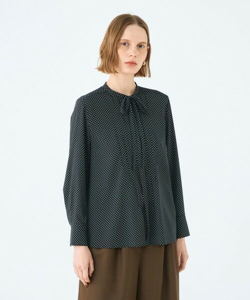 TOMORROWLAND / トゥモローランド シャツ・ブラウス（半袖以外） | ミニドットプリント スリムボウタイブラウス | 詳細2