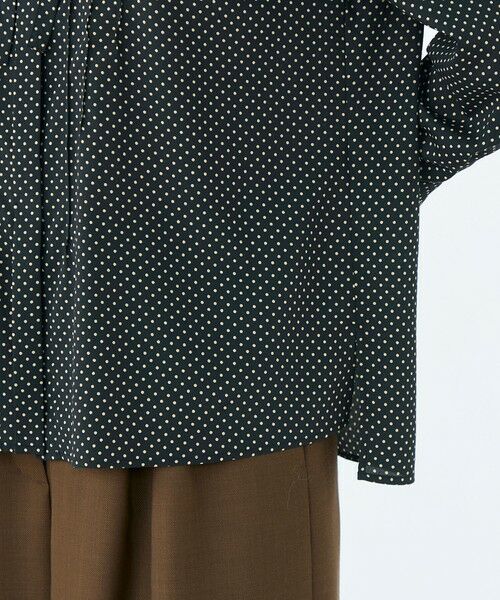 TOMORROWLAND / トゥモローランド シャツ・ブラウス（半袖以外） | ミニドットプリント スリムボウタイブラウス | 詳細7