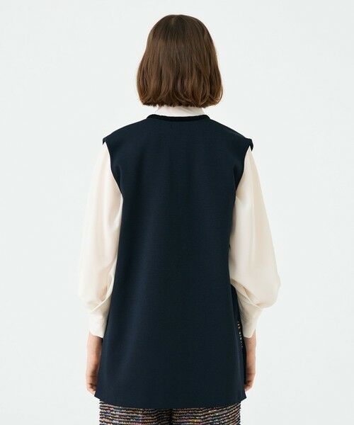 TOMORROWLAND / トゥモローランド ベスト | ミラノリブ Vネックジレ | 詳細4
