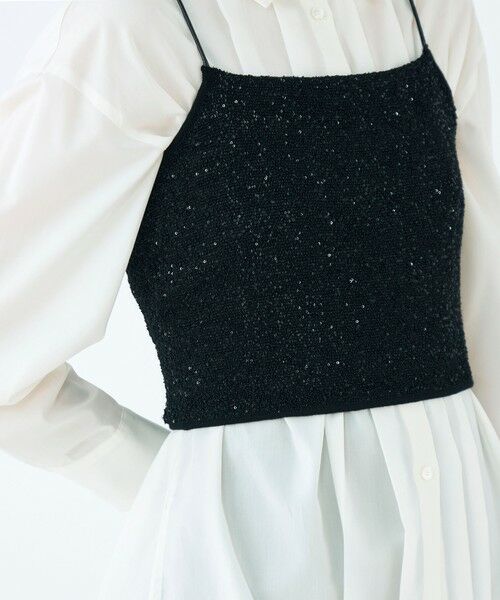 TOMORROWLAND / トゥモローランド キャミソール・チューブトップ | ストレッチスパンコール ショートキャミソール | 詳細8