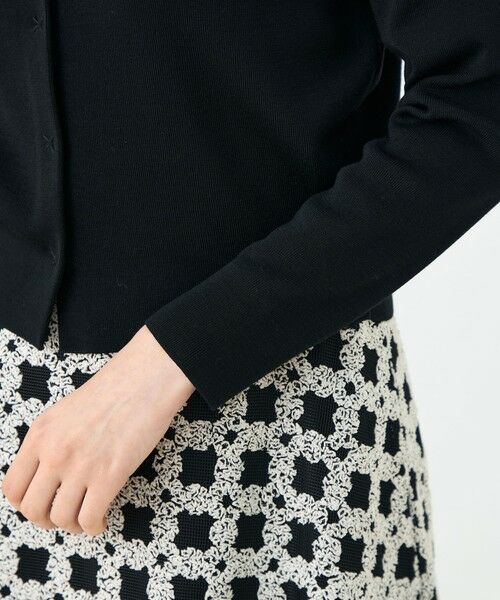 TOMORROWLAND / トゥモローランド カーディガン・ボレロ | ウールポリエステルパールコンビ クルーネックカーディガン | 詳細6