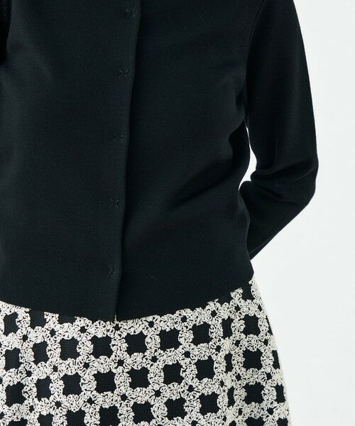 TOMORROWLAND / トゥモローランド カーディガン・ボレロ | ウールポリエステルパールコンビ クルーネックカーディガン | 詳細7
