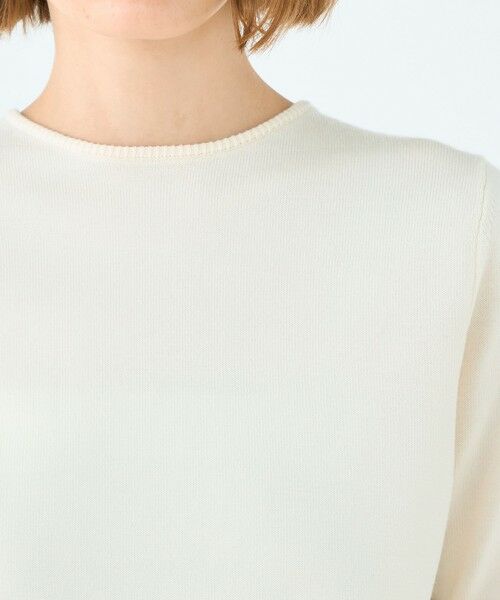 TOMORROWLAND / トゥモローランド ニット・セーター | パールコンビ バックシャンハーフスリーブプルオーバー | 詳細5