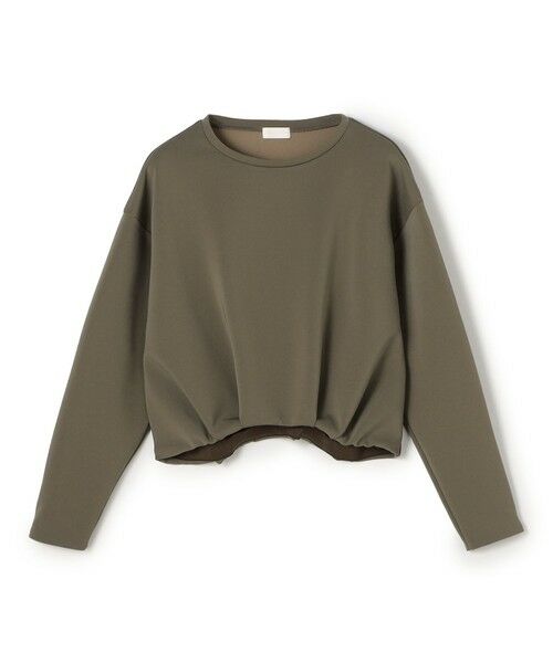 TOMORROWLAND/トゥモローランド エラスティックジャージー タックショートプルオーバー 57 カーキ S(9号)