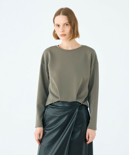 TOMORROWLAND / トゥモローランド カットソー（半袖以外） | エラスティックジャージー タックショートプルオーバー | 詳細2