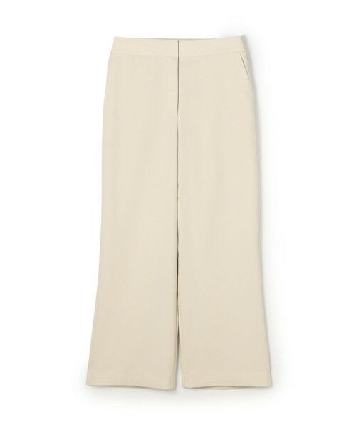 TOMORROWLAND/トゥモローランド ソフトポリエステルレーヨンストレッチ セミワイドパンツ 41 ライトベージュ 38(11号)