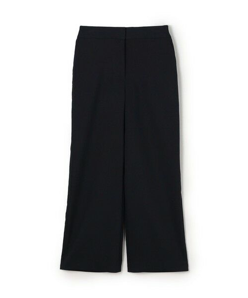 TOMORROWLAND/トゥモローランド ソフトポリエステルレーヨンストレッチ セミワイドパンツ 69 ネイビー 36(9号)