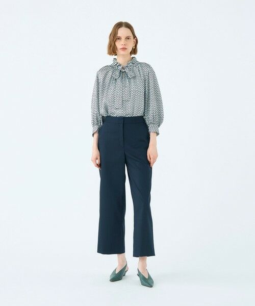 TOMORROWLAND / トゥモローランド その他パンツ | ソフトポリエステルレーヨンストレッチ セミワイドパンツ | 詳細1