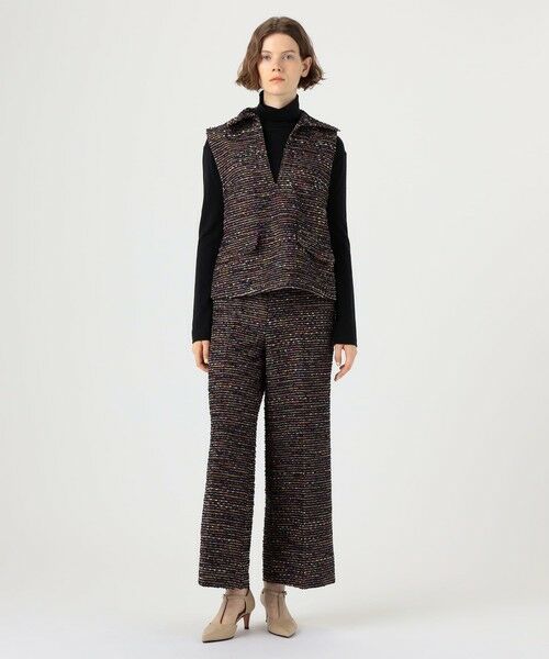 TOMORROWLAND / トゥモローランド その他パンツ | フリンジヤーンツイード ワイドパンツ | 詳細1