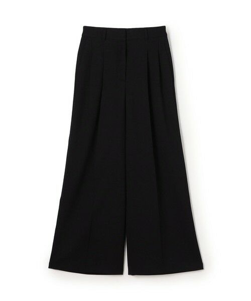 TOMORROWLAND/トゥモローランド バラシアストレッチ 2タックワイドパンツ 69 ネイビー 36(9号)