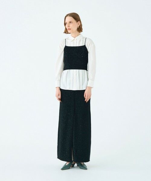 TOMORROWLAND / トゥモローランド ロング・マキシ丈スカート | ストレッチスパンコール タイトロングスカート | 詳細1