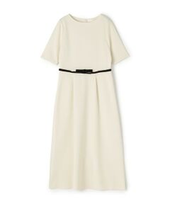 TOMORROWLAND / トゥモローランド ミニ丈・ひざ丈ワンピース | ミラノリブ ハイウエストワンピース