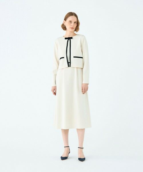 TOMORROWLAND / トゥモローランド ミニ丈・ひざ丈ワンピース | ミラノリブ ハイウエストワンピース | 詳細10