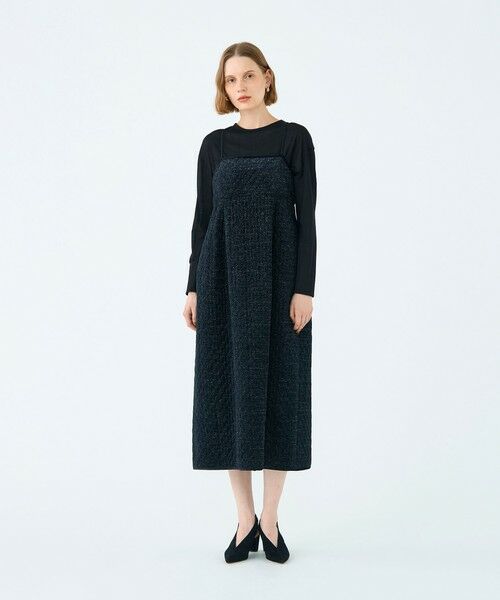 TOMORROWLAND / トゥモローランド ロング・マキシ丈ワンピース | キルティングベロア コクーンキャミソールワンピース | 詳細1