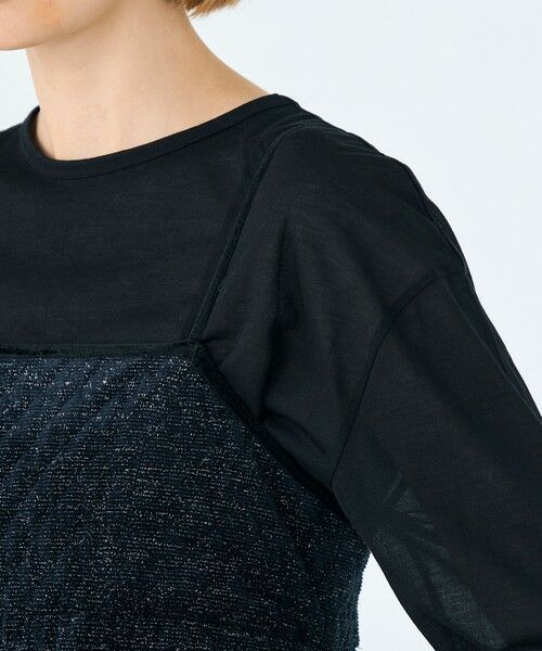 TOMORROWLAND / トゥモローランド ロング・マキシ丈ワンピース | キルティングベロア コクーンキャミソールワンピース | 詳細6