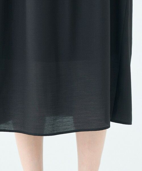 TOMORROWLAND / トゥモローランド ミニ丈・ひざ丈ワンピース | ベルベットコンビ Iラインワンピース | 詳細8