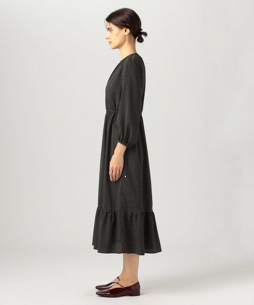 TOMORROWLAND / トゥモローランド ロング・マキシ丈ワンピース | ミニドットプリント ティアードワンピース | 詳細2