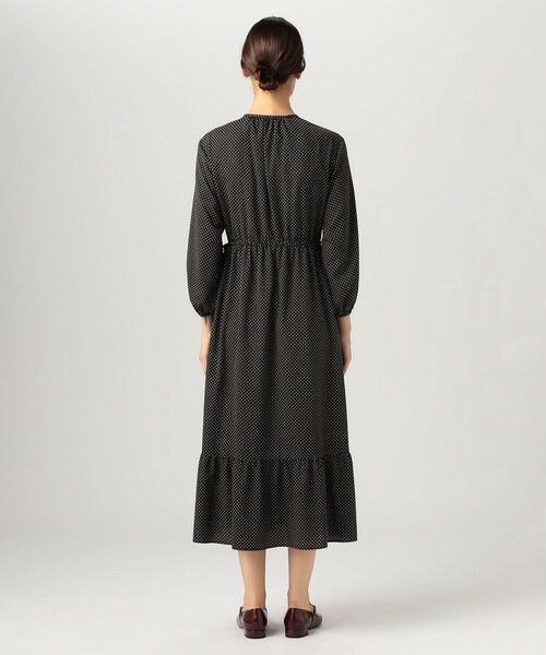 TOMORROWLAND / トゥモローランド ロング・マキシ丈ワンピース | ミニドットプリント ティアードワンピース | 詳細3