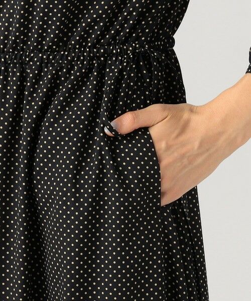 TOMORROWLAND / トゥモローランド ロング・マキシ丈ワンピース | ミニドットプリント ティアードワンピース | 詳細7
