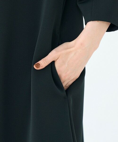 TOMORROWLAND / トゥモローランド ミニ丈・ひざ丈ワンピース | エラスティックジャージー Aラインワンピース | 詳細8