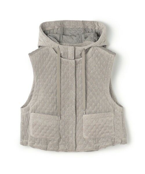 plage キルティングショートベスト キルティングベロア ショートベスト （ベスト）｜TOMORROWLAND