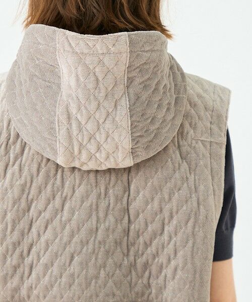 TOMORROWLAND / トゥモローランド ベスト | キルティングベロア ショートベスト | 詳細7