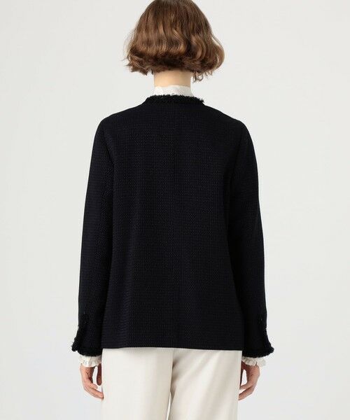 TOMORROWLAND / トゥモローランド ノーカラージャケット | クレストドビー Vクルージャケット | 詳細4