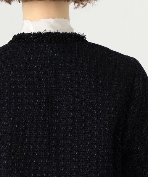 TOMORROWLAND / トゥモローランド ノーカラージャケット | クレストドビー Vクルージャケット | 詳細7