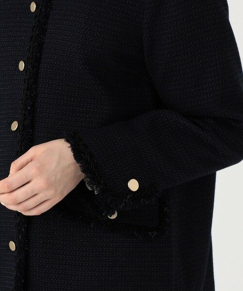 TOMORROWLAND / トゥモローランド ノーカラージャケット | クレストドビー Vクルージャケット | 詳細8