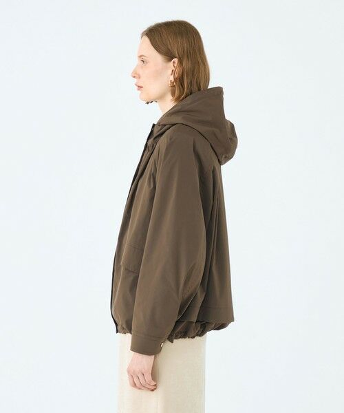 TOMORROWLAND / トゥモローランド ブルゾン | ハイカウントタフタ フーデッドショートコート | 詳細3