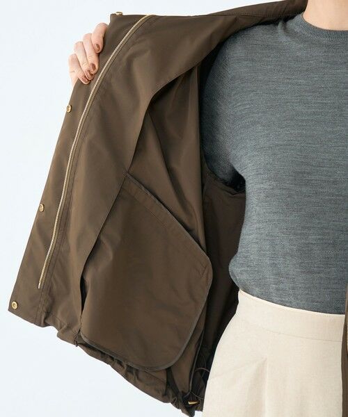 TOMORROWLAND / トゥモローランド ブルゾン | ハイカウントタフタ フーデッドショートコート | 詳細5