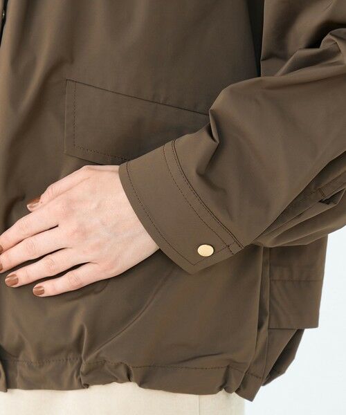 TOMORROWLAND / トゥモローランド ブルゾン | ハイカウントタフタ フーデッドショートコート | 詳細7