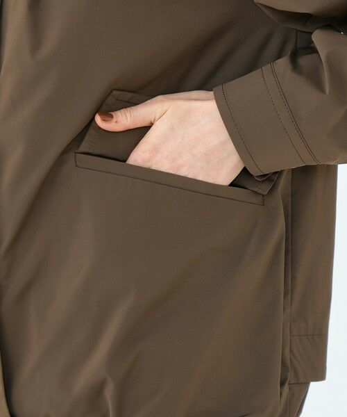 TOMORROWLAND / トゥモローランド ブルゾン | ハイカウントタフタ フーデッドショートコート | 詳細8