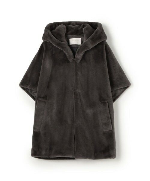 TOMORROWLAND / トゥモローランド その他アウター | スムースファー フーディーポンチョ | 詳細14