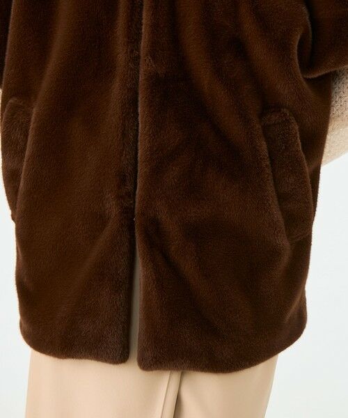 TOMORROWLAND / トゥモローランド その他アウター | スムースファー フーディーポンチョ | 詳細9