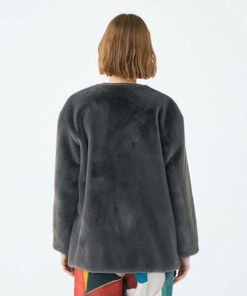 TOMORROWLAND / トゥモローランド その他アウター | スムースファー Vカラージャコット | 詳細4