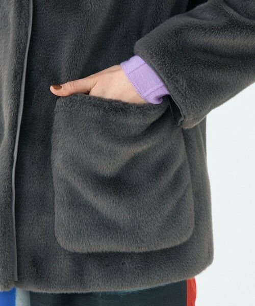 TOMORROWLAND / トゥモローランド その他アウター | スムースファー Vカラージャコット | 詳細7