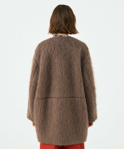 TOMORROWLAND / トゥモローランド その他アウター | フラッフィーシャギー Vカラーミドルコート | 詳細4