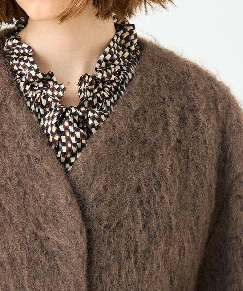 TOMORROWLAND / トゥモローランド その他アウター | フラッフィーシャギー Vカラーミドルコート | 詳細6