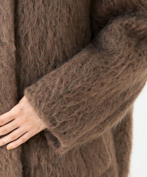 TOMORROWLAND / トゥモローランド その他アウター | フラッフィーシャギー Vカラーミドルコート | 詳細7