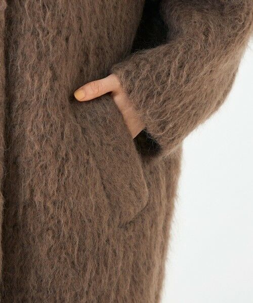 TOMORROWLAND / トゥモローランド その他アウター | フラッフィーシャギー Vカラーミドルコート | 詳細8