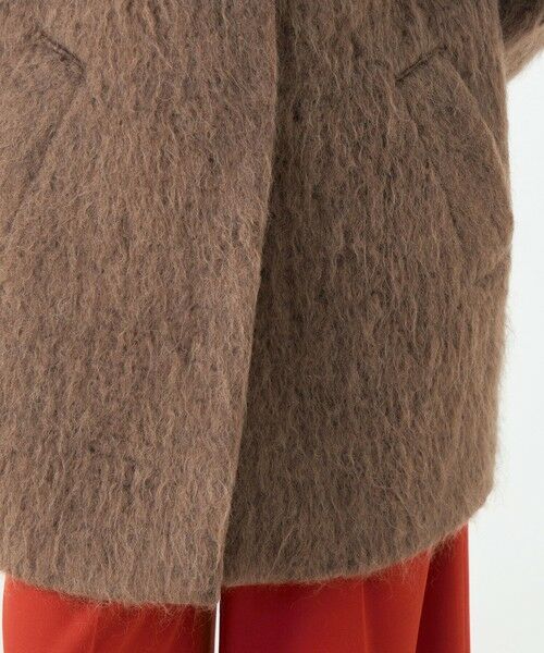 TOMORROWLAND / トゥモローランド その他アウター | フラッフィーシャギー Vカラーミドルコート | 詳細9