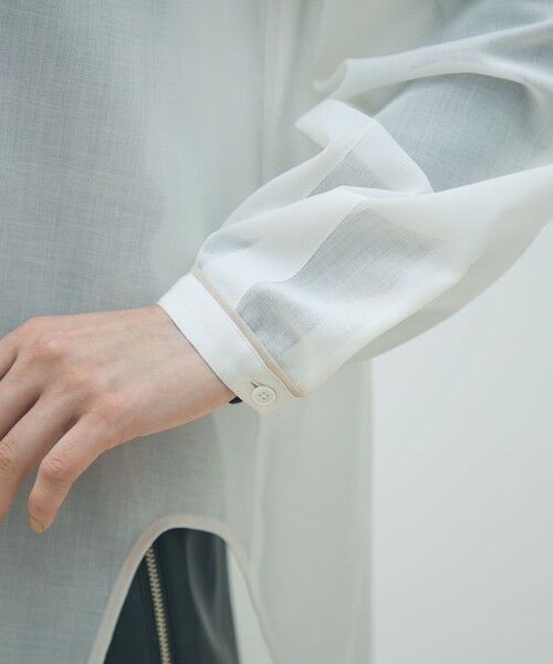 TOMORROWLAND / トゥモローランド シャツ・ブラウス | T/W VOILEボリュームスリーブチュニックブラウス | 詳細6