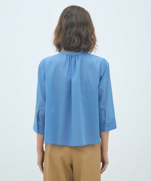 TOMORROWLAND / トゥモローランド シャツ・ブラウス（半袖以外） | ポリエステルウールボイル フリルブラウス | 詳細4