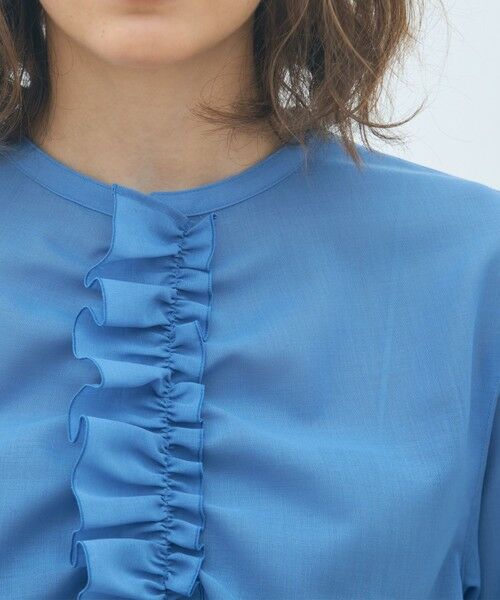 TOMORROWLAND / トゥモローランド シャツ・ブラウス（半袖以外） | ポリエステルウールボイル フリルブラウス | 詳細5