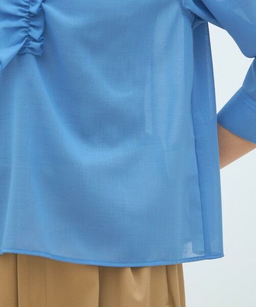 TOMORROWLAND / トゥモローランド シャツ・ブラウス（半袖以外） | ポリエステルウールボイル フリルブラウス | 詳細7