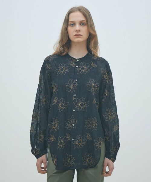 TOMORROWLAND / トゥモローランド シャツ・ブラウス（半袖以外） | フラワーエンブロイダリー チュニックブラウス | 詳細2