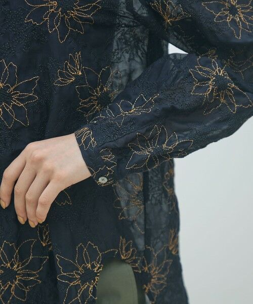 TOMORROWLAND / トゥモローランド シャツ・ブラウス（半袖以外） | フラワーエンブロイダリー チュニックブラウス | 詳細6