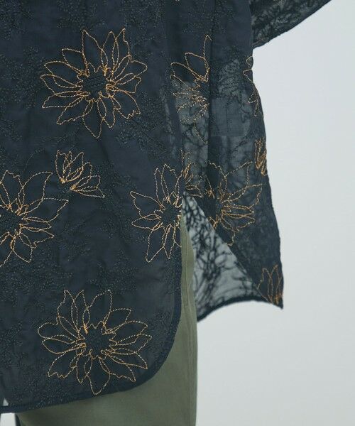 TOMORROWLAND / トゥモローランド シャツ・ブラウス（半袖以外） | フラワーエンブロイダリー チュニックブラウス | 詳細7
