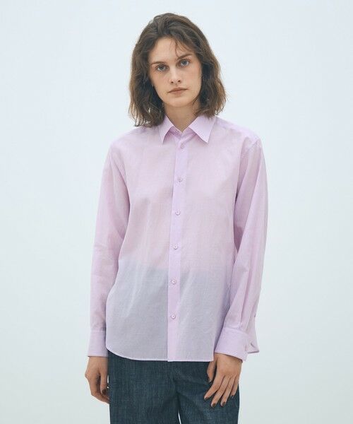 TOMORROWLAND / トゥモローランド シャツ・ブラウス | コットンシルクローン レギュラーカラーシャツ | 詳細3